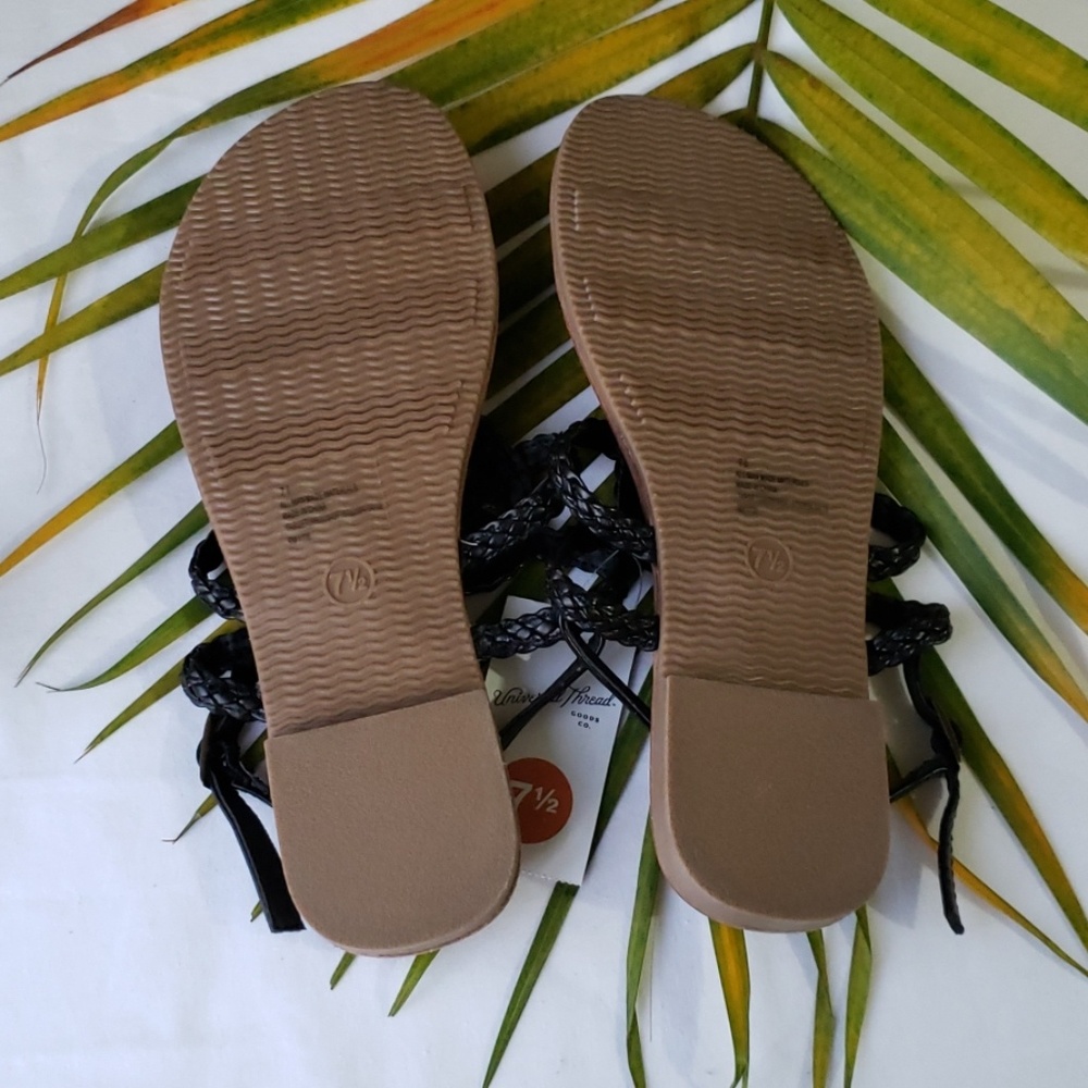 Women's Braided Thong Ankle Strap Sandal - Picture 2 of 2